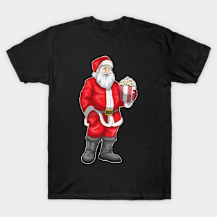 Santa Claus Christmas Popcorn T-Shirt